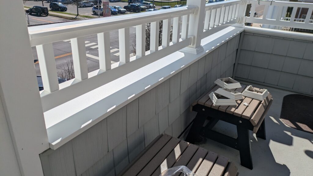 Railings on an ocean city nj home